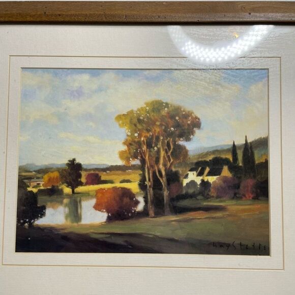Max Hayslette Avignon Morning Scarce Romantic Signed Art Print 18.5" x‎ 15.5" - Picture 3 of 11